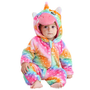 Michley usine enfants ensemble de vêtements à capuche tenues d'hiver dessin animé combinaisons OEM bébé barboteuse <span class=keywords><strong>Costume</strong></span> garçons conception inspirée des animaux - Product Image 1