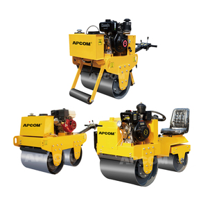 Rodillo Vibratorio para Pavimento de 1, 3 y 5 Toneladas, con Motor de Gasolina de 5.5, 6 y 7 HP, Control Hidráulico, de Tambor Simple o Doble, para Construcción - Product Image 1