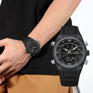 นาฬิกา NAVIFORCE 9265 แฟชั่นผู้ชาย นาฬิกาควอตซ์อิเล็กทรอนิกส์ จอแสดงผลคู่ ปฏิทิน เรืองแสง สปอร์ต ลำลอง นาฬิกาดิจิตอลสำหรับผู้ชาย - Product Image 3