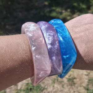 Bracelets et joncs en résine pour femmes, nouvelle collection, bijoux de style ange pour les fêtes et les mariages, haute qualité - Product Image 1