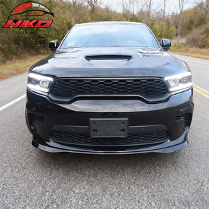 Convient pour Dodge Durango 2021-2026 2021+ Style Hellcat Lèvre de pare-chocs avant Noir brillant - Product Image 3
