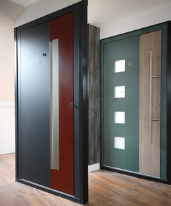 Porte Interne per <span class=keywords><strong>Hotel</strong></span> in Lega di Alluminio Tropicale, Finitura <span class=keywords><strong>Rosa</strong></span> Manuale, 5 Anni di Garanzia in Acciaio Inossidabile - Product Image 1