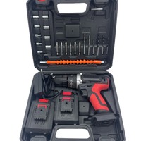 Perceuse électrique 21V, outil électrique à percussion au lithium, tournevis électrique multifonction rechargeable, perceuse à main