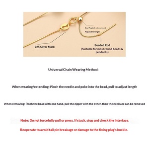 Collar de Plata Tibetana Electrochapada con Diseño de Mariposa y Cuentas Pequeñas Tipo Pin, Cadena Universal <span class=keywords><strong>Chopin</strong></span> para Mujer - Product Image 4