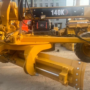 CAT 140K/140H Used <b>Motor</b> Grader Yellow Closed Cab 4 Wheels PLC <b>Controlled</b> Gearbox Pump Road Grading Equipment - Product Image 3
