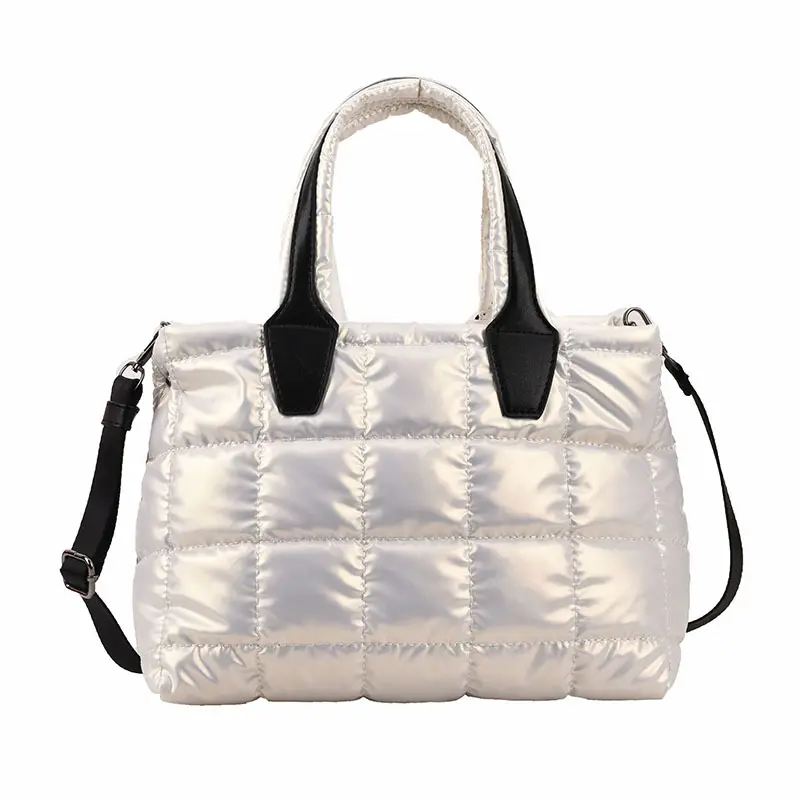 Fashion Padded Down Winter Handbags Designer Quilted Women Shoulder Bags Nylon Crossbody Puffer Tote Bag