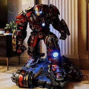 Figuras de Película de Avengers Hulkbuster de Fibra de Vidrio <span class=keywords><strong>1</strong></span>/4 a Precio de Fábrica, Estatua de Iron Man MK44, Decoraciones de Oficina, Artesanías de Resina - Product Image 6