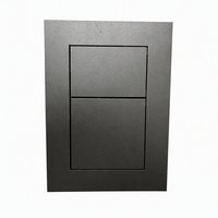Penjualan Panas Tombol Tekan Toilet Sistem Siram Tersembunyi Desain Baru ABS Hitam Matte untuk Penggunaan Tangki Toilet