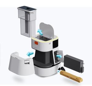 Robot <span class=keywords><strong>de</strong></span> Limpieza Comercial IPartsOrigin <span class=keywords><strong>C2</strong></span> ITR <span class=keywords><strong>de</strong></span> <span class=keywords><strong>Segunda</strong></span> <span class=keywords><strong>Mano</strong></span>, Potente Fregadora y Aspiradora Robótica para Pisos con Autocarga - Product Image 3