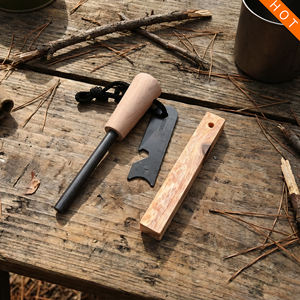 Encendedor de Fuego Baiyuheng con Mango Impermeable, Varilla de Ferrocerio de Magnesio con Palo de Fatwood, Feuerstab para Exteriores, para Camping y Bushcraft - Product Image 1