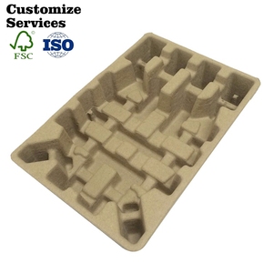 Sinh Thái Thân Thiện Với Sản Phẩm Đúc Nhà Sản Xuất Khô Báo Chí Tái Chế Giấy Bột Giấy Chèn Bột Giấy Gói Tùy Chỉnh Bột Giấy Khay - Product Image 1