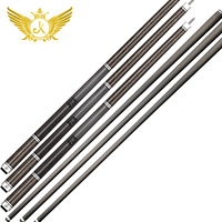 JK-UV-4 JK Olympus Queue de billard professionnelle avec pointe de 12,4 mm, fût en fibre de carbone T800, joint radial, pour les tournois