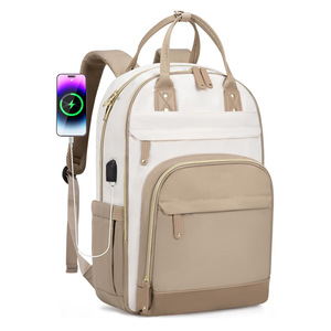 Waterproof Business Computer Bag Custom Daily Use Travel <strong>Work</strong> <strong>Laptop</strong> <strong>Backpack</strong> With USB Charging Port Bags - Product Image 2