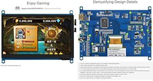 Waves hare 7 Zoll QLED Quantum Dot Display Kapazitiver Touchscreen 1024*600G G Unterstützung für gehärtete Glasscheiben <span class=keywords><strong>Raspberry</strong></span> <span class=keywords><strong>Pi</strong></span> 5 - Product Image 6