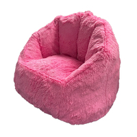 2022 nouveau design canapé en mousse rose super doux chaise de citrouille pour enfants chaise en mousse personnalisé en gros sac de canapé en mousse
