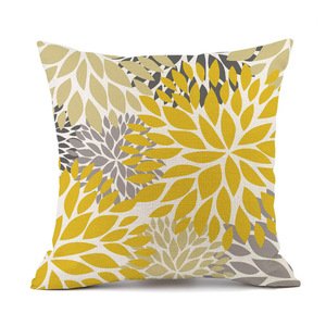 Vente en gros de taie d'oreiller imprimée de fleurs pour la décoration de la maison, canapé, housse de <span class=keywords><strong>coussin</strong></span> d'<span class=keywords><strong>extérieur</strong></span> pour le salon, hôtel, jardin, voiture carrée - Product Image 1