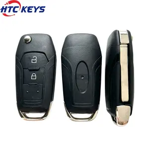 Good quality 2 button flip key shell cover for f-ord car key case