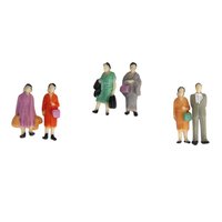 ABS-Material Modellspielzeug Eisenbahn-Layout Verschiedene Posen 1:87 H0-Maßstab Alle Stehenden Menschen Bemalte Figuren Unisex Ab 14 Jahren