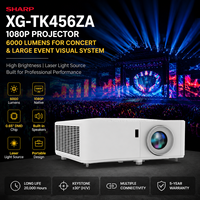 Projecteur laser Sharp XG-TK456ZA 1080P, 6000 lumens, fréquence de rafraîchissement 240 Hz, haut-parleurs intégrés, extérieur et intérieur