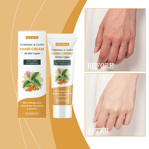 West & Month crème blanchissante pour les <span class=keywords><strong>mains</strong></span> à <span class=keywords><strong>l</strong></span>'huile de girofle de curcuma huile d'olive douce aux herbes crème hydratante d'hiver hydratante pour <span class=keywords><strong>peaux</strong></span> sèches - Product Image 1