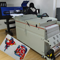 Machine d'impression A1 A2 vente en gros imprimante DTF 60cm 4 têtes imprimante DIF 4 pouces avec secoueur de poudre ensemble d'imprimante DTF encre blanche PET FILM