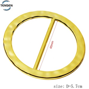 Thời trang mạ vàng túi kim loại vòng khóa hợp kim kẽm Phụ Kiện Vòng biểu tượng khoảng trống vòng chìa khóa cho phụ nữ vành đai - Product Image 2