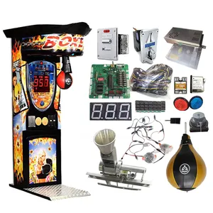 Coin Operated Game Street Electronic Arcade Boxing Machine Prize And Fighting Punch Machine Combo With Led Display Kit For Sale