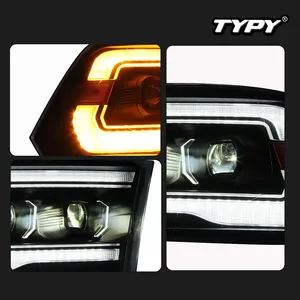 Faro Delantero para Dodge RAM 1500 2009-2018, Actualización Modificada a Nuevo Kit de Faros LED con Señal de Giro Dinámica DRL para Vehículo - Product Image 5