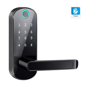 Serrure intelligente à empreinte digitale à languette unique pour porte intérieure en bois, sans clé, avec mot de passe, Wi-Fi/à distance, pour le commerce transfrontalier - Product Image 4