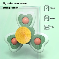 3PCS Fidget Toy Anti Stress Abs Plastic Table Suction Cup 360 Fidget Spinner Sensory Teether Baby Bath Toys for Toddler