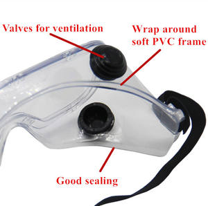 ANT5PPE Gafas de seguridad con certificados CE ANSI Z87.1 Marco de PC Lentes de policarbonato <span class=keywords><strong>Antivaho</strong></span> Gafas DE SEGURIDAD Lente de visión transparente - Product Image 6