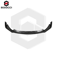 Pare-chocs avant en fibre de carbone sèche style V pour kits carrosserie BMW G80 G81 M3 G82 G83 M4, avec prise d'air avant, spoiler, diffuseur, lèvre et séparateur de pare-chocs
