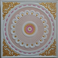 Panneaux GFRG colorés, dalles de plafond en plâtre, panneaux de plafond en plâtre GRG, plafond élégant et économique