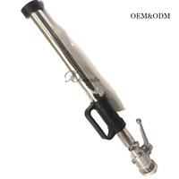 Canon à eau pour camion Xiangfa avec poignée/roue, construction en acier inoxydable et alliage d'aluminium, taille DN150, pour incendies de classe A/B