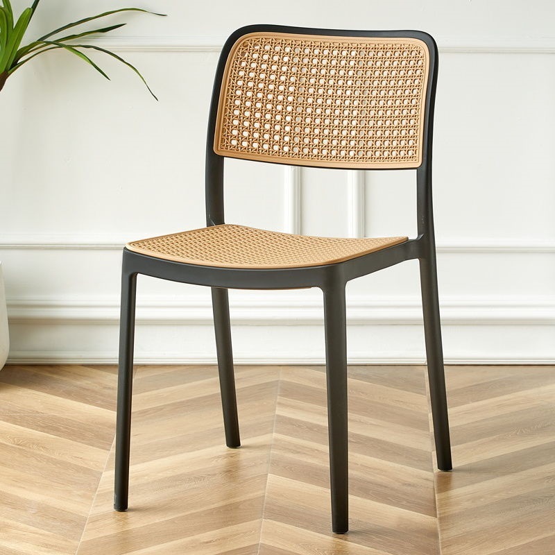 Nordic Farmhouse Modern Plastic High Back