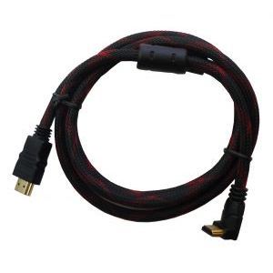 สาย HDMI ความเร็วสูง 19 พิน แบบ M/M งอ 90 องศา ยาว 1.5 เมตร สำหรับเชื่อมต่อเสียงและวิดีโอ - Product Image 2