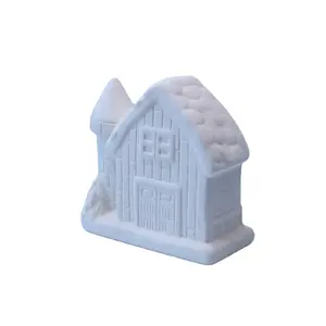 Personalized ceramic house piggy money bank read to paint kids diy coloring crafts