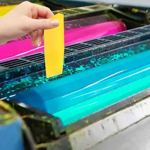 Özel serigrafi kazıyıcı aracı poliüretan Pu malzeme Film yumuşatma kazıyıcı temizleyici