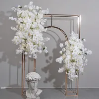 Élégante Composition Florale Artificielle Blanche d'Orchidées et de Roses, Centre de Table pour la Maison, Événements et Décoration de Pâques