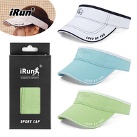 Casquette de sport IRun personnalisée avec logo brodé ou imprimé, visière vide pour le tennis, la course à pied, le cyclisme, le baseball