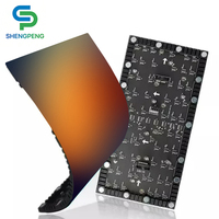 Panneaux d'écran LED souples programmables P1.53 P1.86 P2, modules LED souples pour écran mural, pour scène et équipement d'éclairage