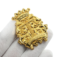 Hot 3D Haute Détails Gaufrage Métal Logo Pins Badges Or Argent Cuivre Plaqué Pas De Minimum Fer En Alliage De Zinc Métal Pins En Gros