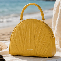 Sac à main élégant pour femme en cuir PU brillant gaufré, forme coquille, avec poignée supérieure, sac à bandoulière, pochette de soirée, personnalisable OEM ODM