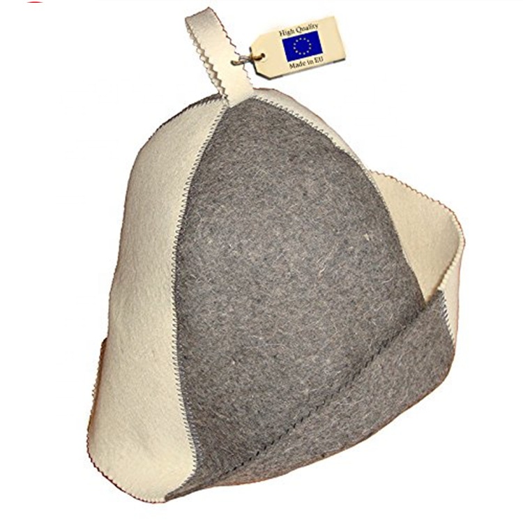 Лидер продаж 2022, Органическая натуральная 100% новозеландская шерстяная фетровая шляпа для сауны