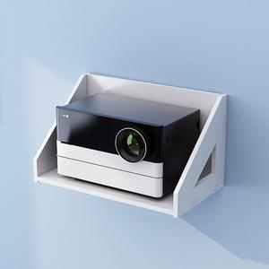 Étagère murale flottante pour projecteur, <span class=keywords><strong>sans</strong></span> trous, blanche, à un niveau, 50*20*17cm, rangement pour salon, étagère décorative - Product Image 4