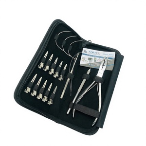 Kit d'outils pour extensions de cheveux en acier inoxydable poli, pince multifonctionnelle, boucles pour extensions de cheveux, pinces à cheveux, aiguilles de type C, Rexene - Product Image 1