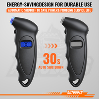 Manómetro Digital de Alta Precisión AUTOBOTS con Pantalla LCD Retroiluminada, PSI, BAR, KPA para Neumáticos de Camiones, Autocaravanas y Remolques