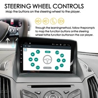 Estéreo para Auto con Pantalla OLED USB Android Auto con Control por Voz AI, para Ford C-Max Mk2 2011-2013 KUGA, CarPlay, Manos Libres, DSP, GPS Integrado