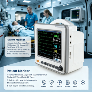 Moniteur patient compact multiparamètres de 8,4 pouces avec surveillance optionnelle Masimo SpO2 et EtCO2 - Product Image 4