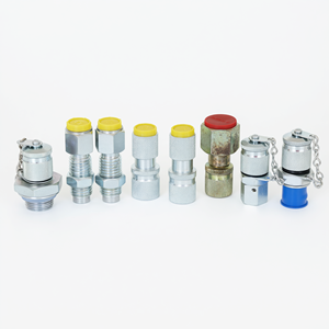 Connecteur de point de test hydraulique série PT, adaptateur de manomètre, acier au carbone, haute pression, métrique et impérial - Product Image 1